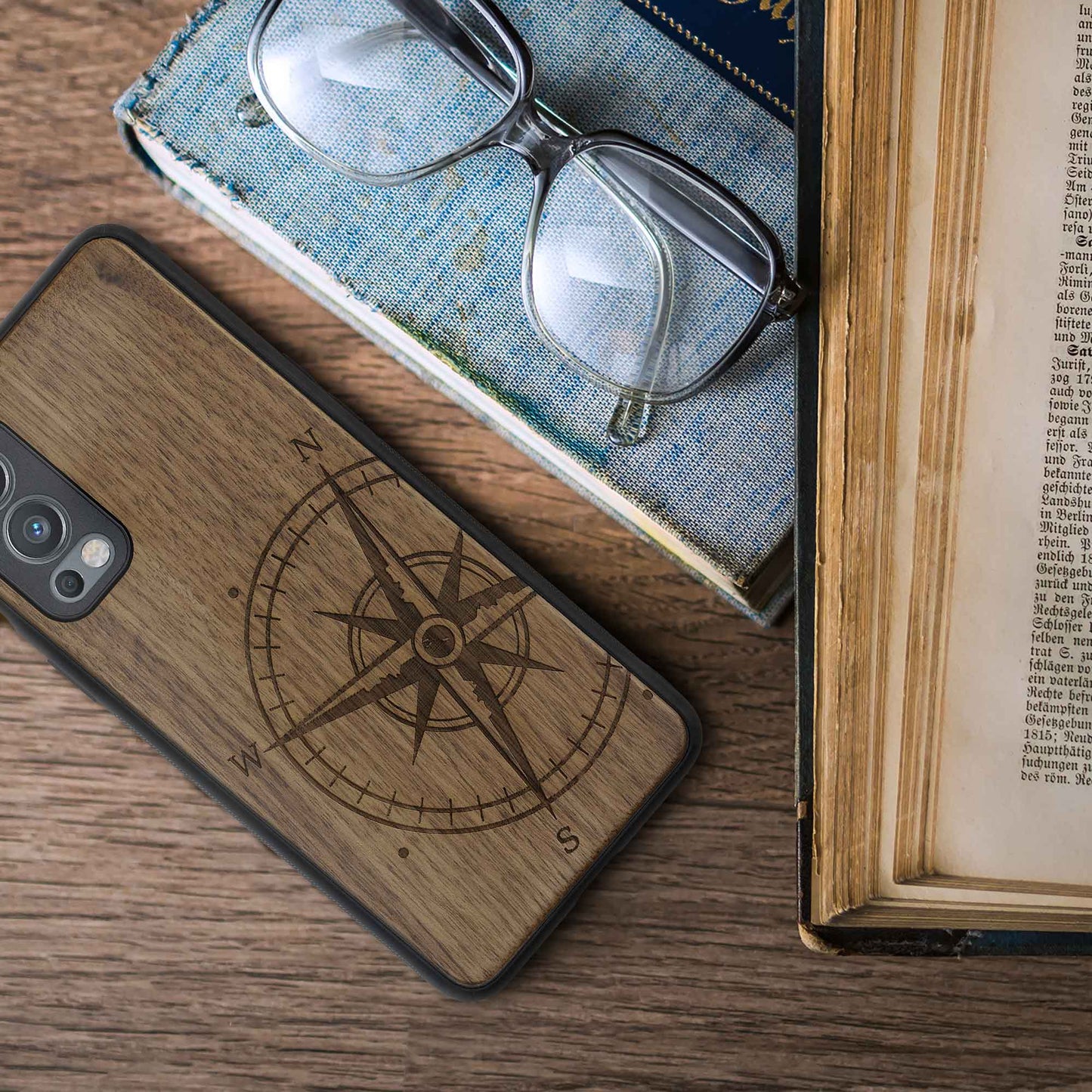 kwmobile Case Compatible with OnePlus Nord 2 5G Phone Cover TPU Phone Case Black Mayan Calendar Art