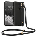 kwmobile Case Compatible with Xiaomi Redmi Note 8 Pro - Cell Phone Cover with Loop Ring - Phone Cover Case