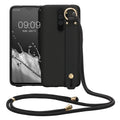 kwmobile Case Compatible with Xiaomi Redmi Note 8 Pro - Cell Phone Cover with Loop Ring - Phone Cover Case