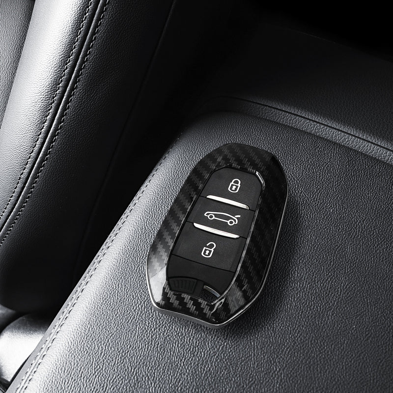 kwmobile Car Key Cover Compatible with Peugeot Citroen 3-Button Smart Key (Keyless Go Only) Hard Case Protective Cover Key Fob Shell