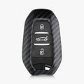 kwmobile Car Key Cover Compatible with Peugeot Citroen 3-Button Smart Key (Keyless Go Only) Hard Case Protective Cover Key Fob Shell