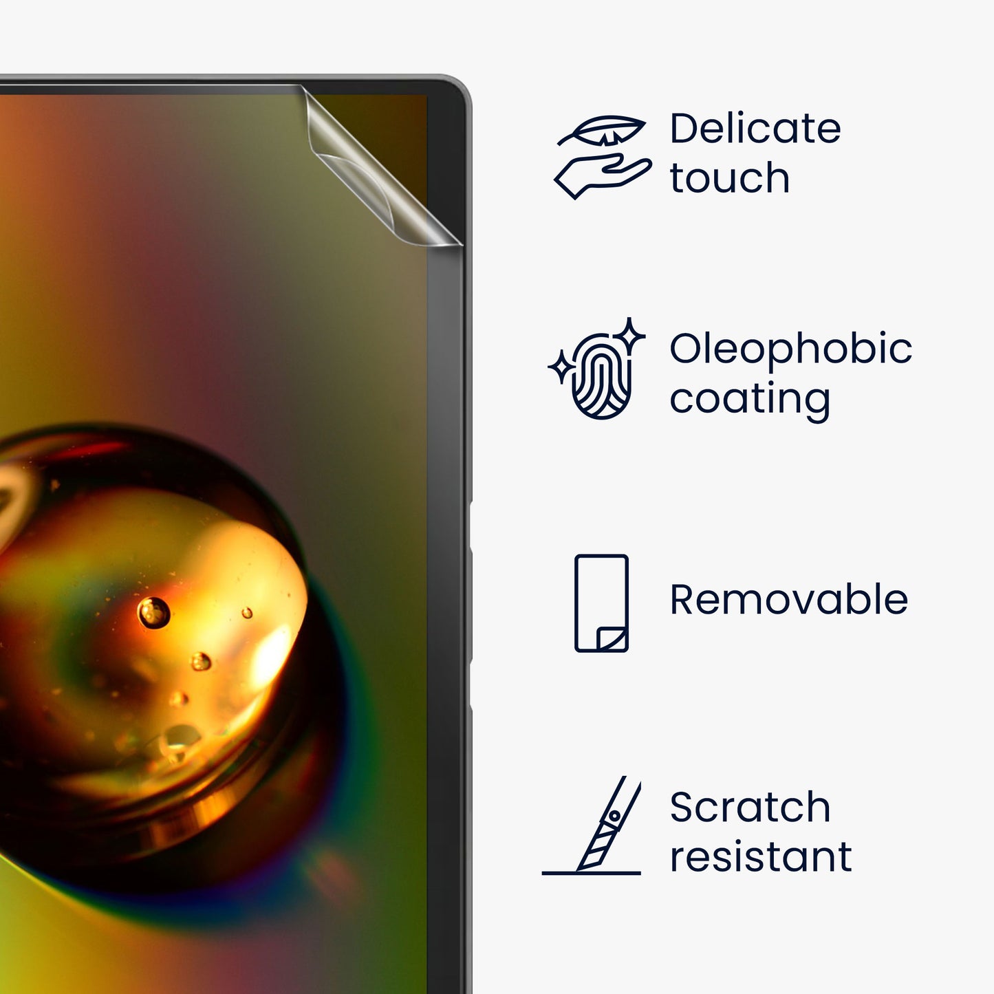 2x Screen Protector compatible with Microsoft Surface Pro 8