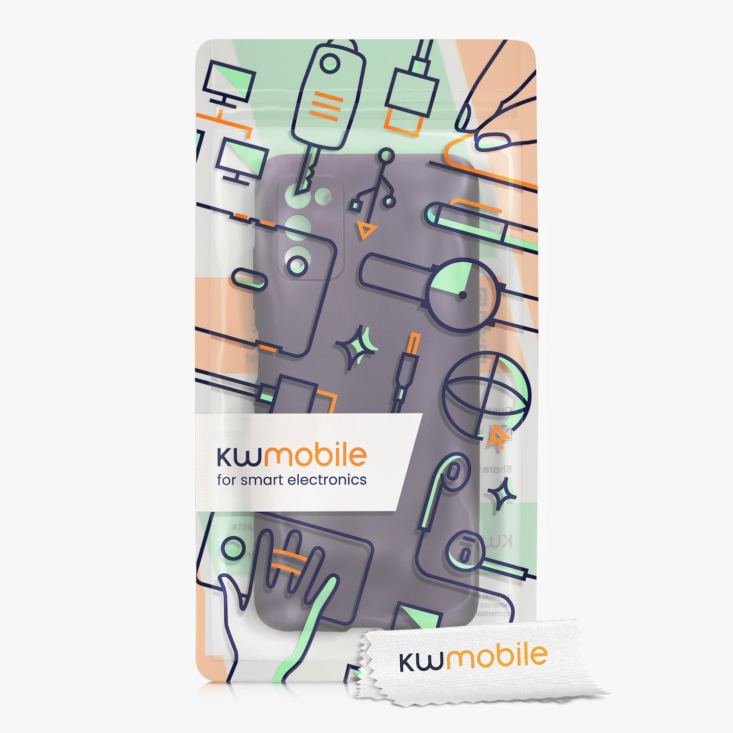 kwmobile Phone Case for Samsung Galaxy A03s Case - Silicone Case Protective Cover