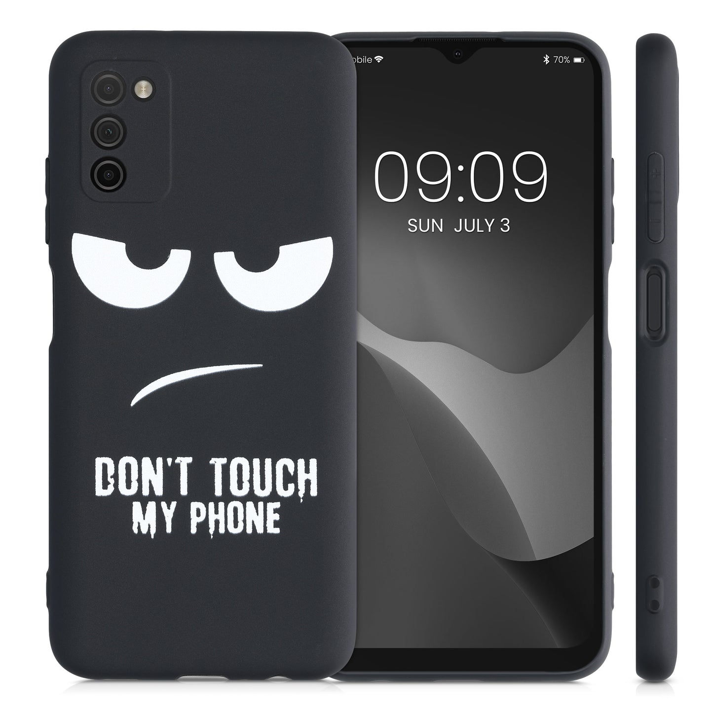 kwmobile Case Compatible with Samsung Galaxy A03s - Silicone Phone Cover