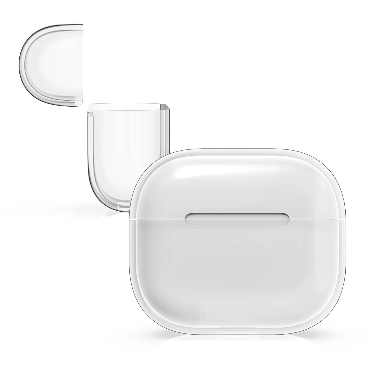 kwmobile Case Compatible with Apple AirPods 3 - Hardcover Protective Case Earphones