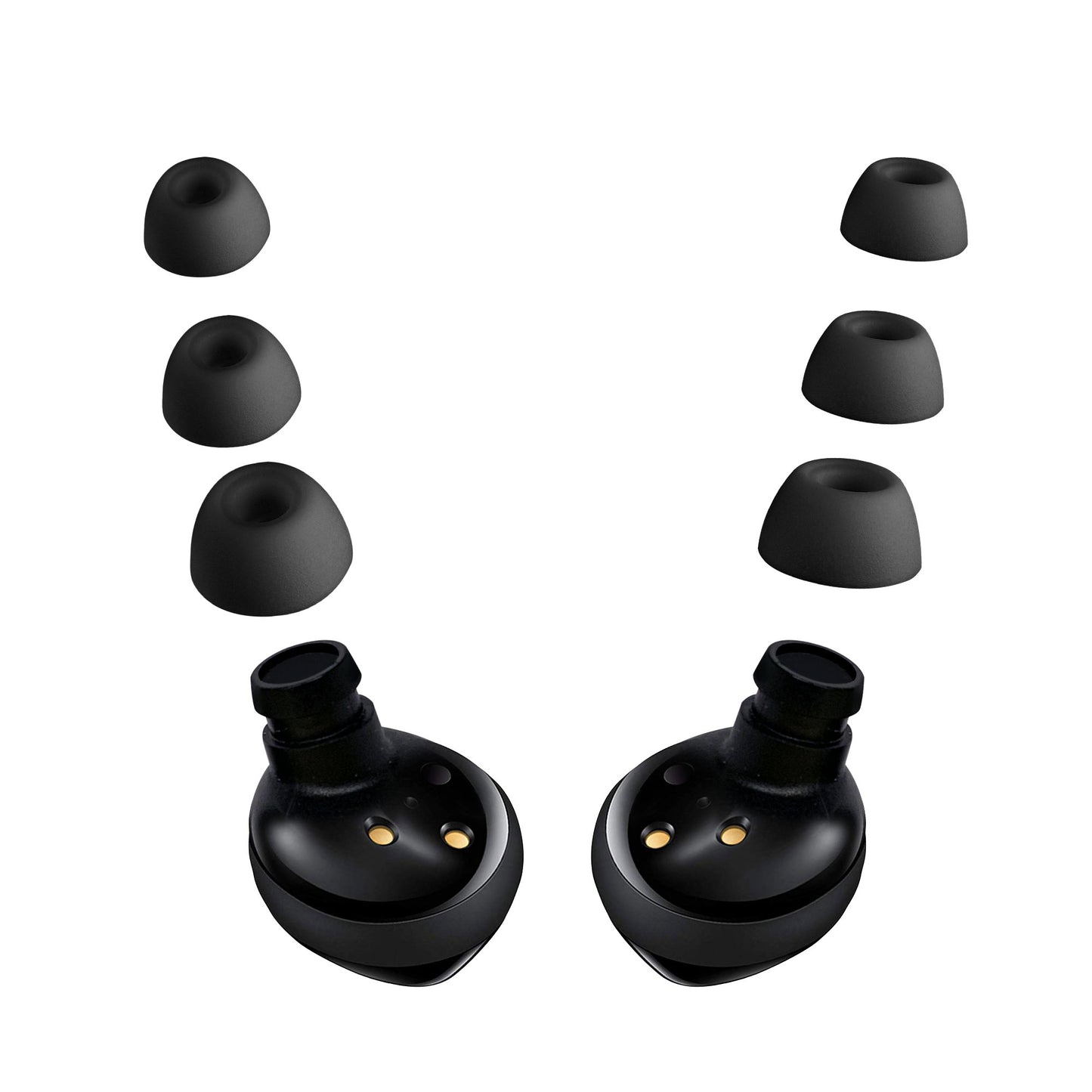 kwmobile Replacement Earpads compatible with Samsung Galaxy Buds 2 Earplugs In-Ear Headphones Cushion