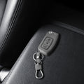 kwmobile Car Key Cover Compatible with Ford 3-Button Flip Key Car Key - Faux Leather Protective Case Key Shell Cover