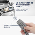 kwmobile Car Key Cover Compatible with Ford 3-Button Flip Key Car Key - Faux Leather Protective Case Key Shell Cover