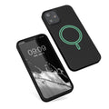kwmobile Case Compatible with Apple iPhone 12 mini Magnetic Case Compatible with MagSafe Rubberized Cover