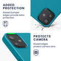 kwmobile Case Compatible with Apple iPhone 12 mini Magnetic Case Compatible with MagSafe Rubberized Cover