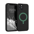 kwmobile Case Compatible with Apple iPhone 12 / iPhone 12 Pro Case Magnetic Silicone Case Compatible with MagSafe Cover Rubberized