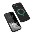 kwmobile Case Compatible with Apple iPhone 13 mini Magnetic Silicone Case Compatible with MagSafe Cover Rubberized