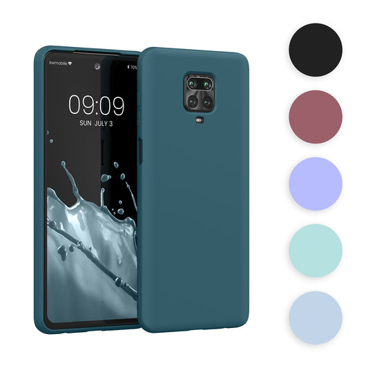 kwmobile Hülle kompatibel mit Xiaomi Redmi Note 9S / 9 Pro / 9 Pro Max Hülle - gummierte TPU Silikon Handyhülle - Schutzhülle für kabelloses Laden - Case in Neon Pink Neon Pink  