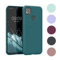 kwmobile Hülle kompatibel mit Xiaomi Redmi 9C Hülle - gummierte TPU Silikon Handyhülle - Schutzhülle für kabelloses Laden - Case in Cool Mint Cool Mint  