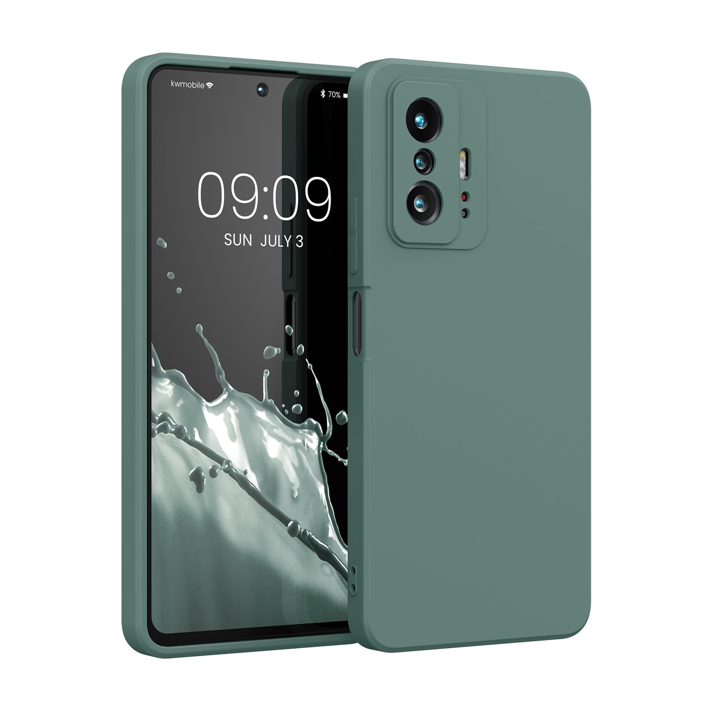 kwmobile Case Compatible with Xiaomi 11T / 11T Pro Case - Protective Case for Wireless Charging - Cover