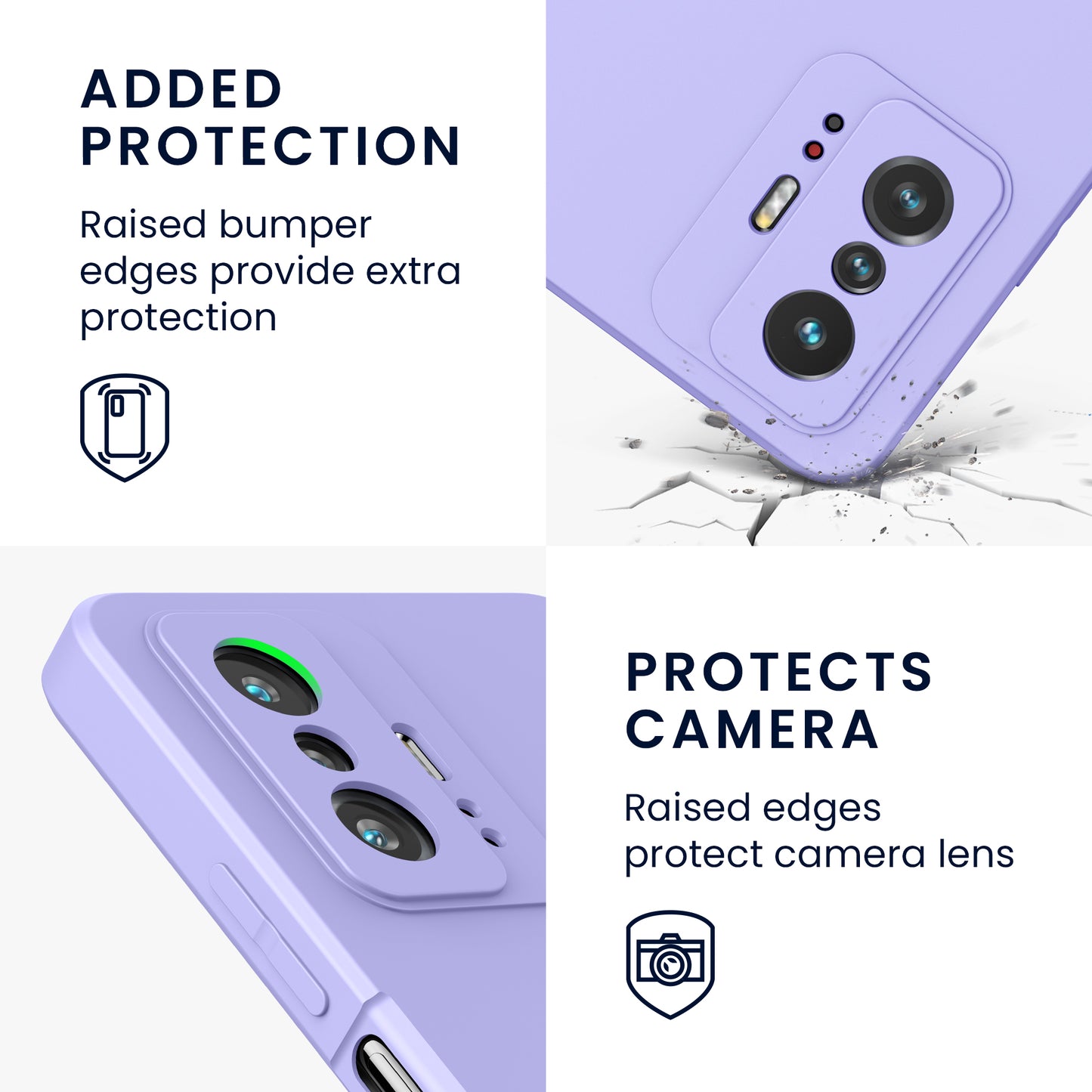 kwmobile Case Compatible with Xiaomi 11T / 11T Pro Case - Protective Case for Wireless Charging - Cover