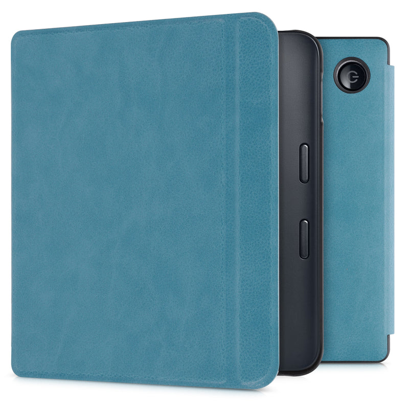 kwmobile Flip Case compatible with Kobo Libra 2 Case - eReader Faux Leather Cover - Cover