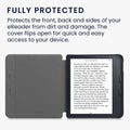 kwmobile Flip Case compatible with Kobo Libra 2 Case - eReader Faux Leather Cover - Cover