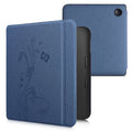 kwmobile Case for Kobo Libra 2 - eReader Flip Cover with Auto Sleep Function - Galaxy Tree Meadow