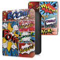 kwmobile Case for Kobo Libra 2 - eReader Flip Cover with Auto Sleep Function - Galaxy Tree Meadow