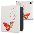 kwmobile Case for Kobo Libra 2 - eReader Flip Cover with Auto Sleep Function - Galaxy Tree Meadow