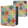 kwmobile Case for Kobo Libra 2 - eReader Flip Cover with Auto Sleep Function - Galaxy Tree Meadow
