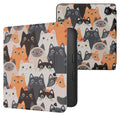 kwmobile Case for Kobo Libra 2 - eReader Flip Cover with Auto Sleep Function - Galaxy Tree Meadow