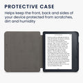kwmobile Case for Kobo Libra 2 - eReader Flip Cover with Auto Sleep Function - Galaxy Tree Meadow