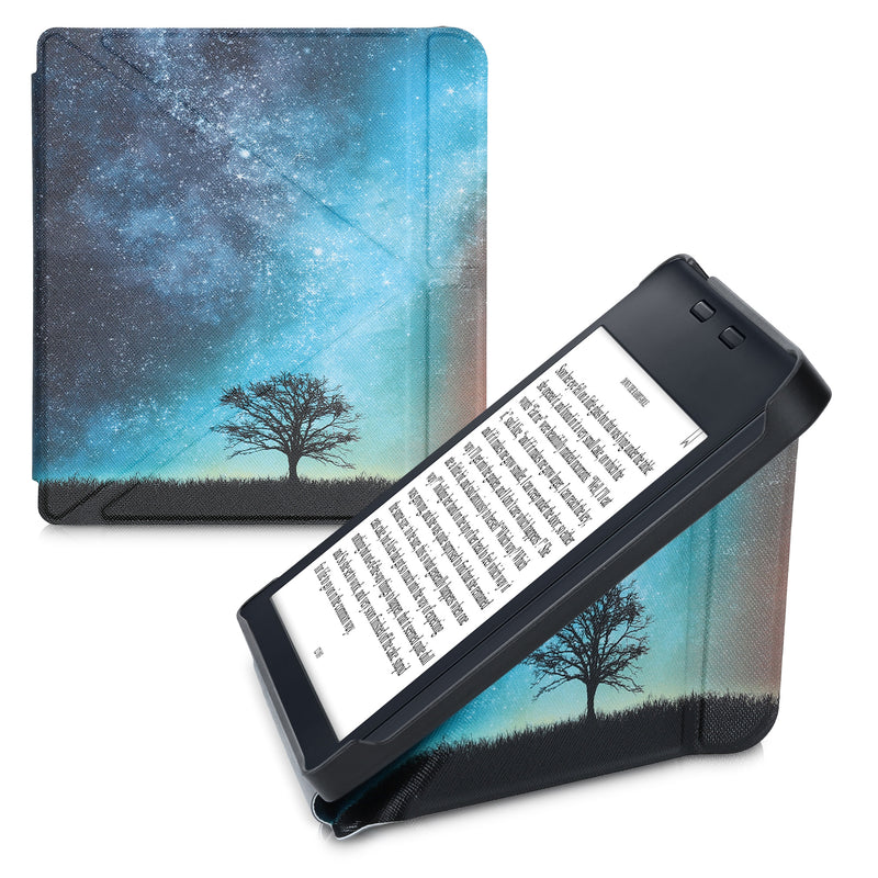 kwmobile Case Compatible with Kobo Libra 2 - Faux Leather Cover - eReader Cover Case