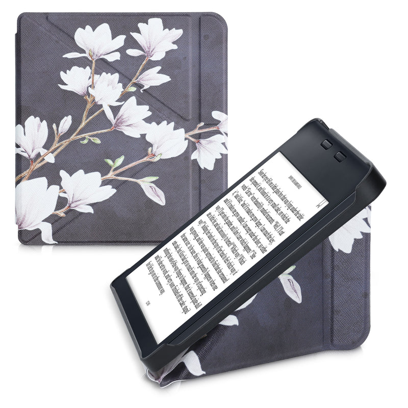 kwmobile Case Compatible with Kobo Libra 2 - Faux Leather Cover - eReader Cover Case