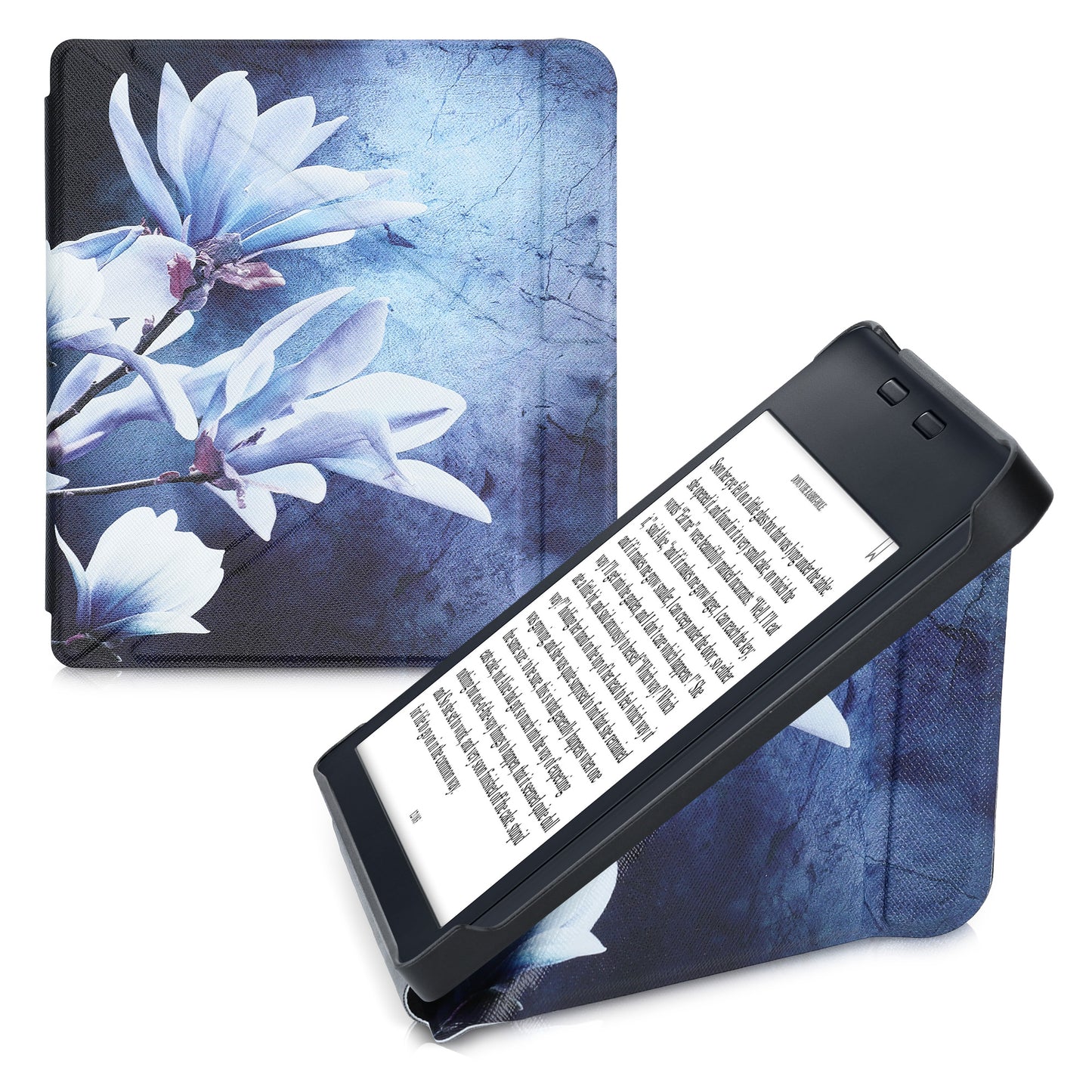 kwmobile Case Compatible with Kobo Libra 2 - Faux Leather Cover - eReader Cover Case