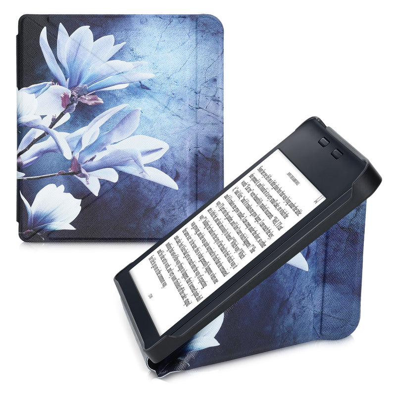 kwmobile Case Compatible with Kobo Libra 2 - Faux Leather Cover - eReader Cover Case