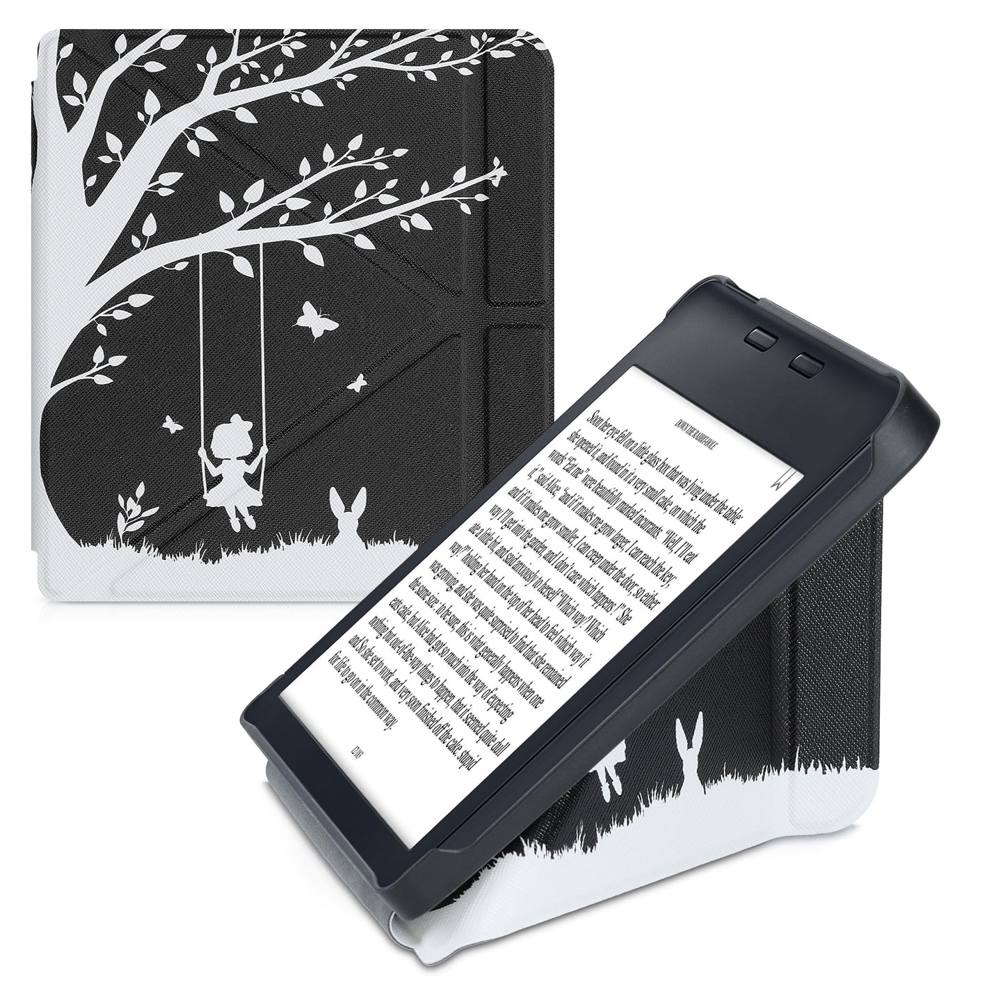 kwmobile Case Compatible with Kobo Libra 2 - Faux Leather Cover - eReader Cover Case