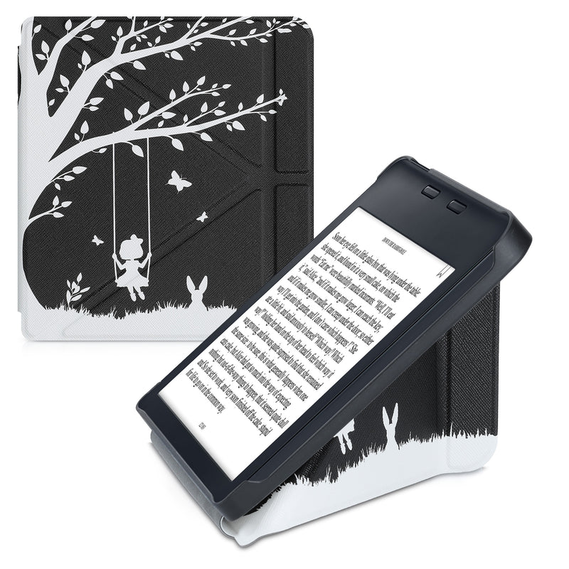 kwmobile Case Compatible with Kobo Libra 2 - Faux Leather Cover - eReader Cover Case