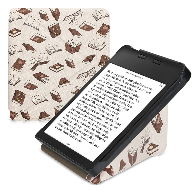 kwmobile Case Compatible with Kobo Libra 2 - Faux Leather Cover - eReader Cover Case