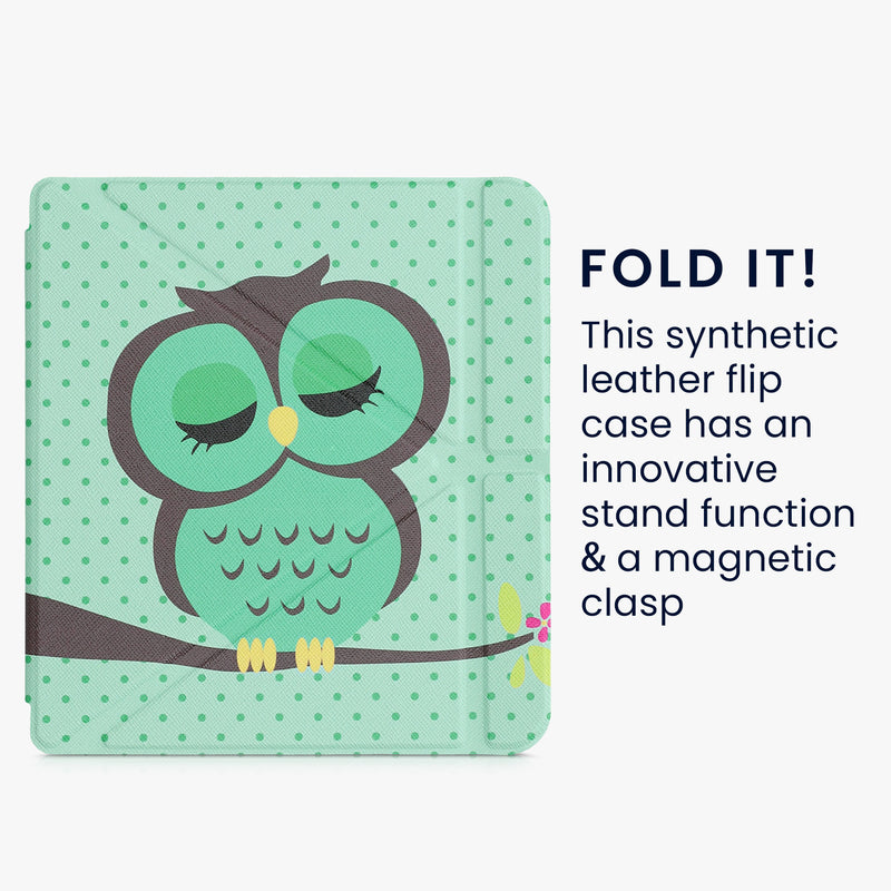 kwmobile Case Compatible with Kobo Libra 2 - Faux Leather Cover - eReader Cover Case