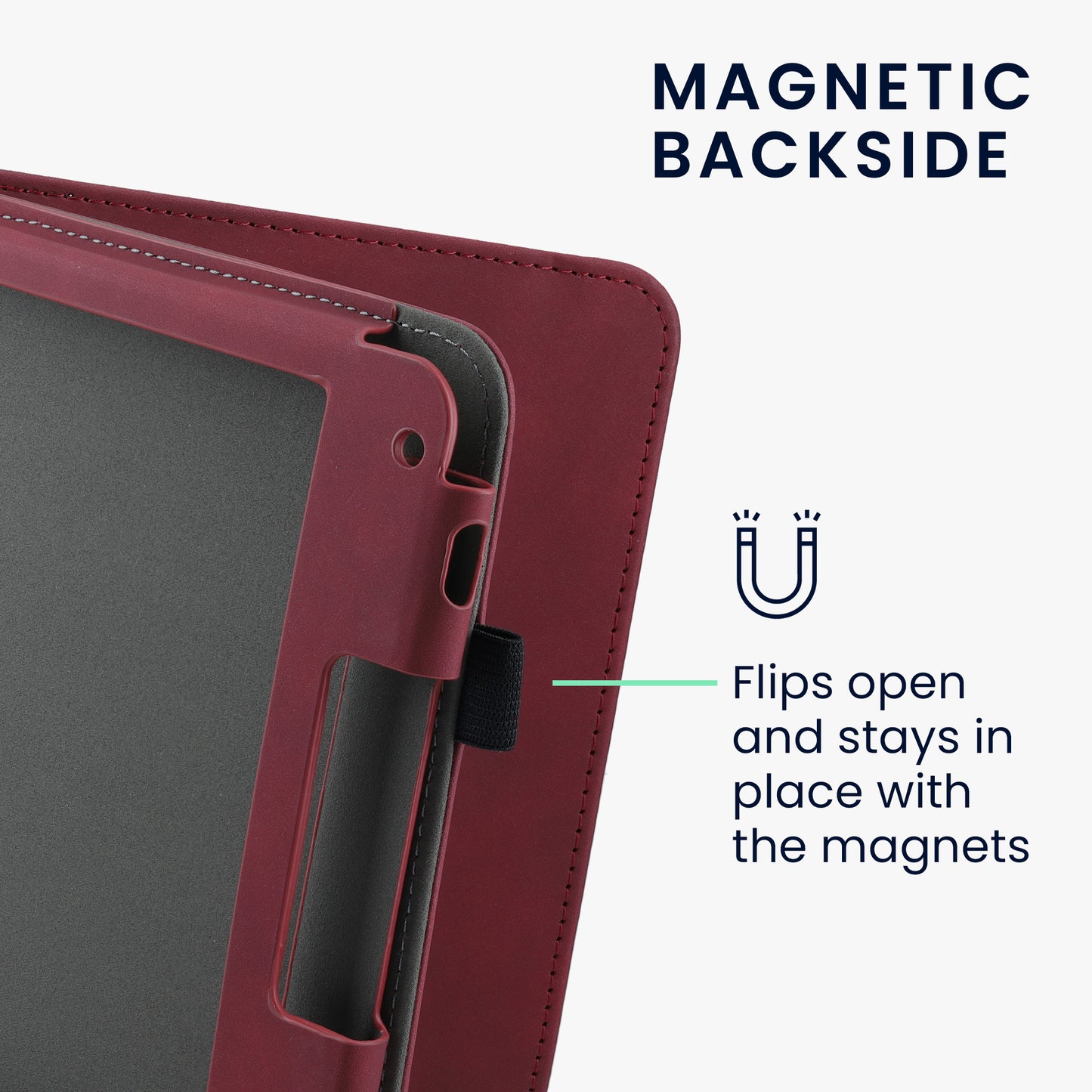 kwmobile Flip Case Compatible with Kobo Libra 2 - Hand Strap - Cover