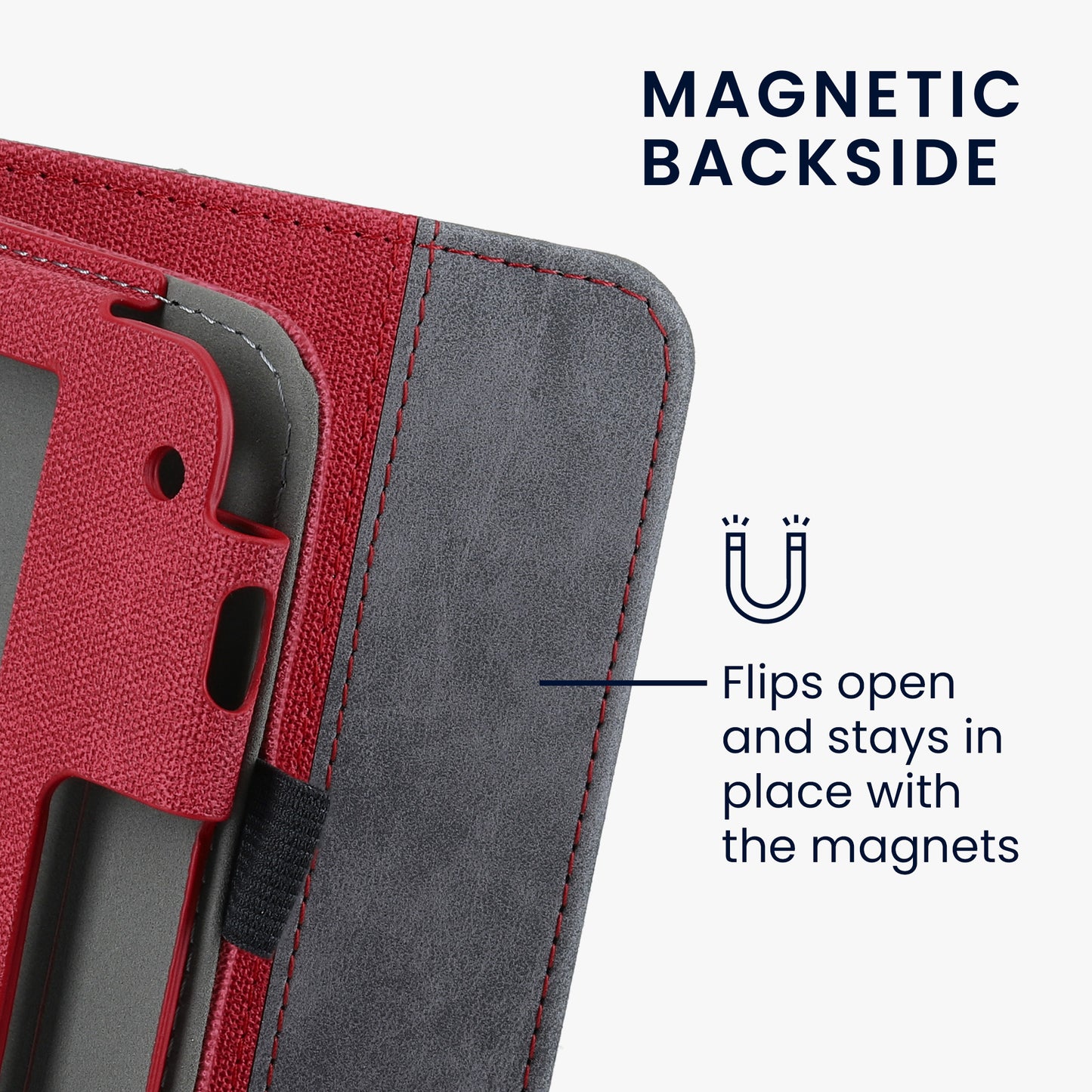 kwmobile Case Compatible with Kobo Libra 2 Flip Case with Hand Strap Cover