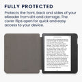kwmobile Flip Case compatible with Tolino Vision 6 Case - eReader Case made of Faux Leather - Cover