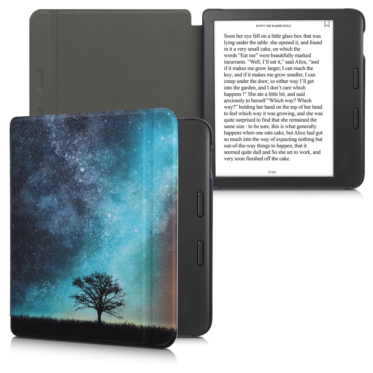 kwmobile Protective Case for Tolino Vision 6 - eReader Flip Case with Auto Sleep Function