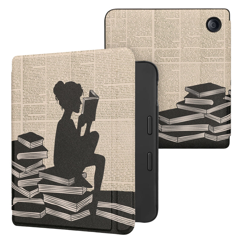 kwmobile Protective Case for Tolino Vision 6 - eReader Flip Case with Auto Sleep Function