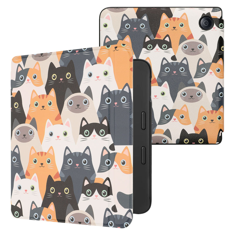 kwmobile Protective Case for Tolino Vision 6 - eReader Flip Case with Auto Sleep Function