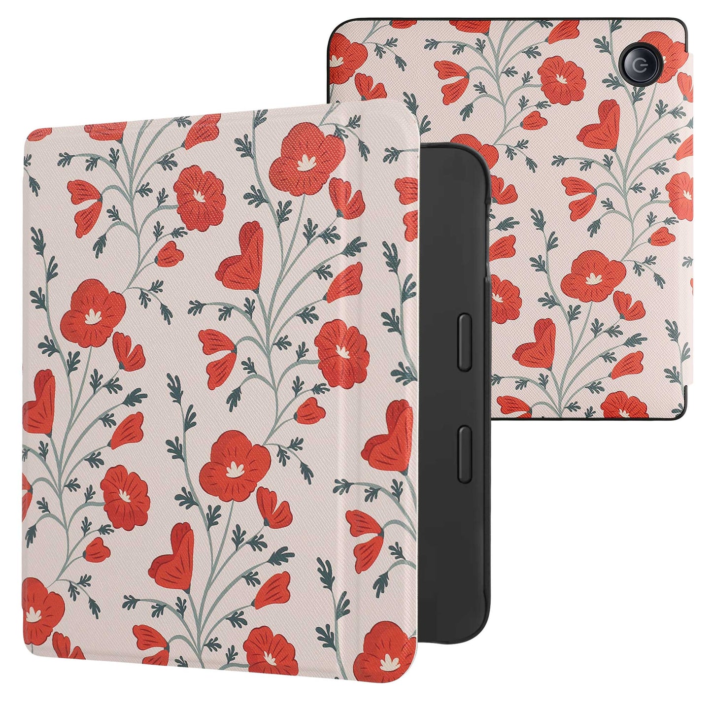 kwmobile Protective Case for Tolino Vision 6 - eReader Flip Case with Auto Sleep Function