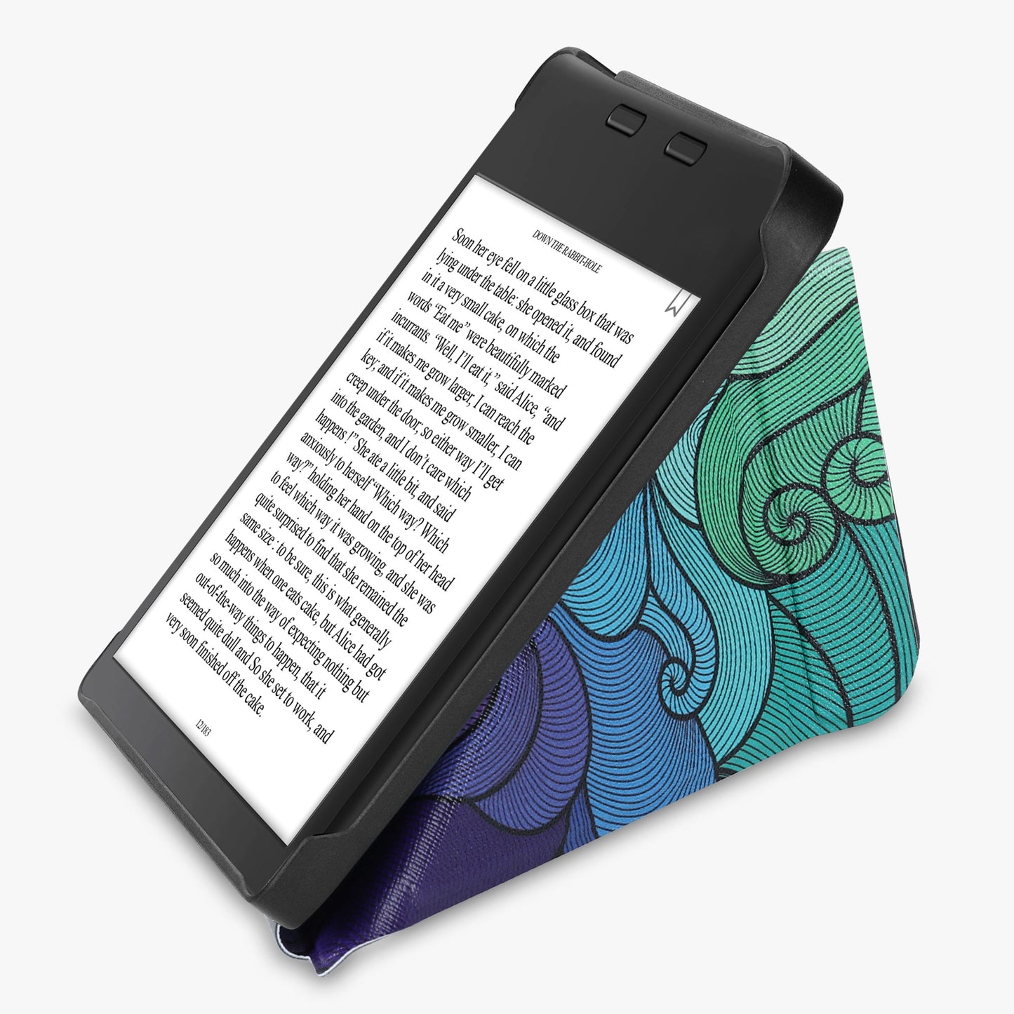 kwmobile Case Compatible with Tolino Vision 6 - Faux Leather Cover - eReader Cover Case