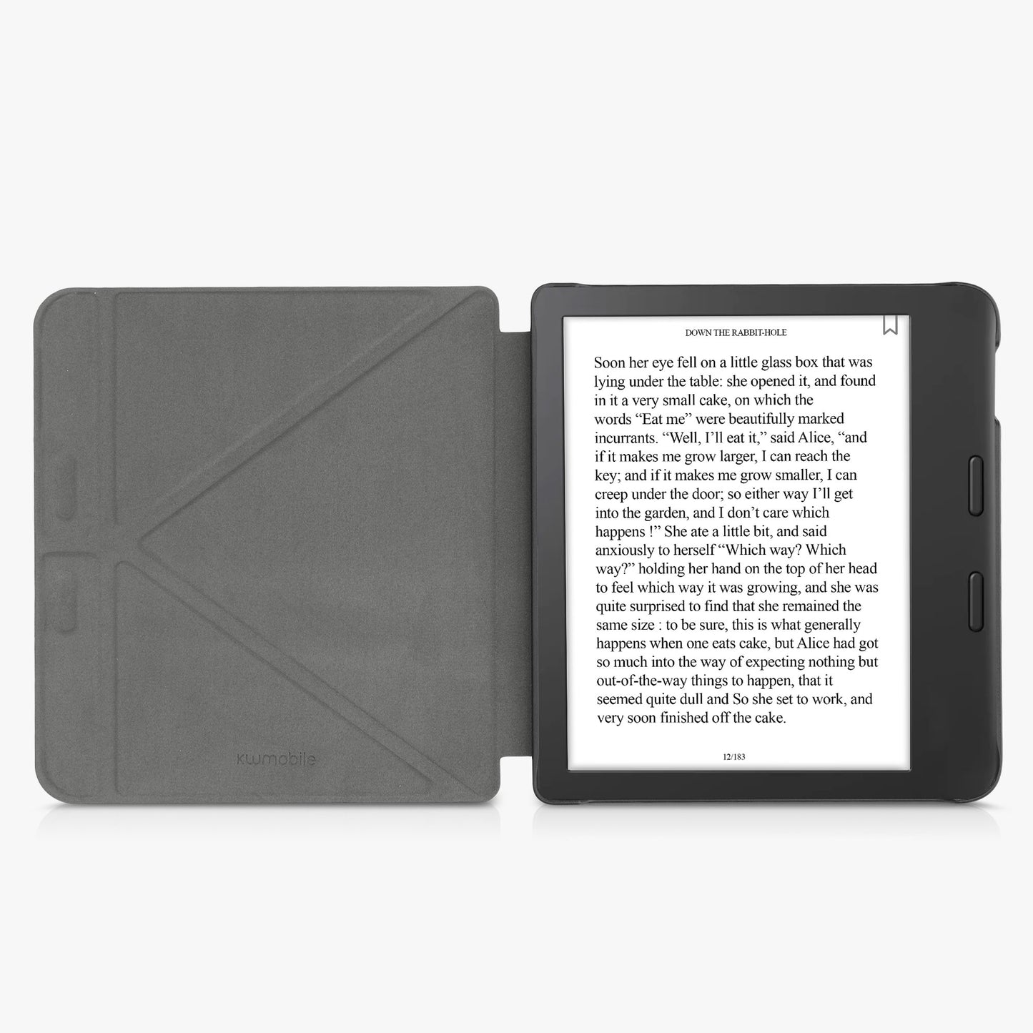 kwmobile Case Compatible with Tolino Vision 6 - Faux Leather Cover - eReader Cover Case