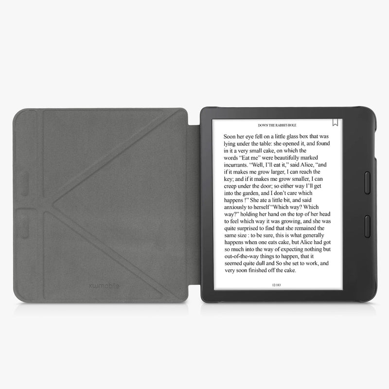 kwmobile Case Compatible with Tolino Vision 6 - Faux Leather Cover - eReader Cover Case