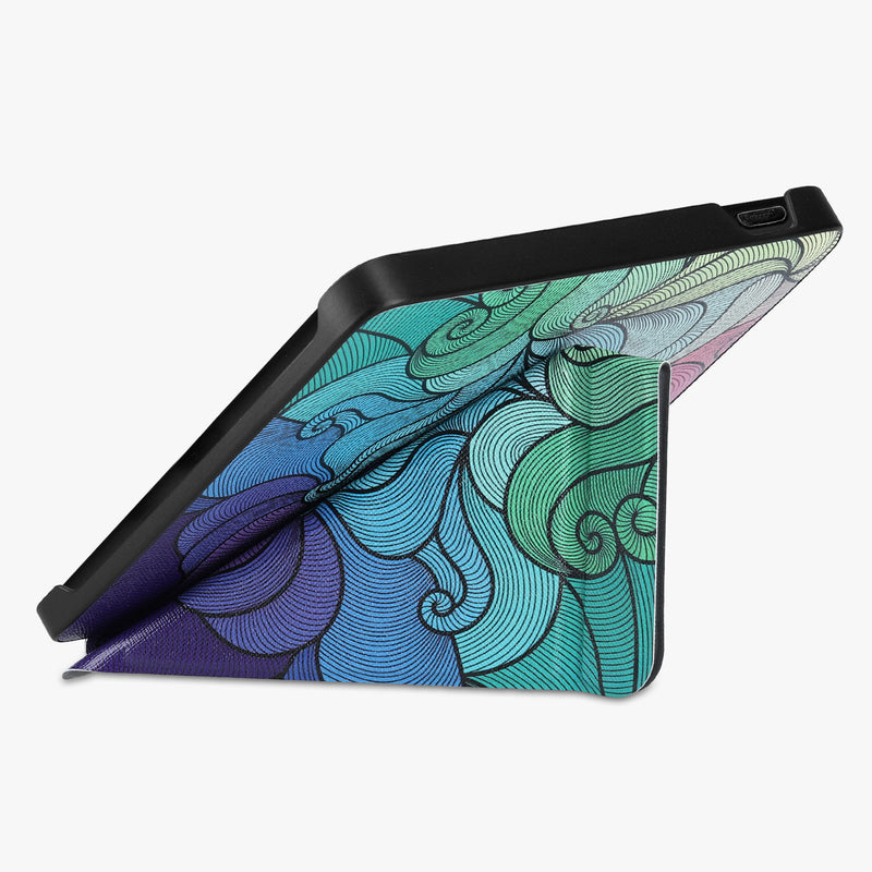 kwmobile Case Compatible with Tolino Vision 6 - Faux Leather Cover - eReader Cover Case