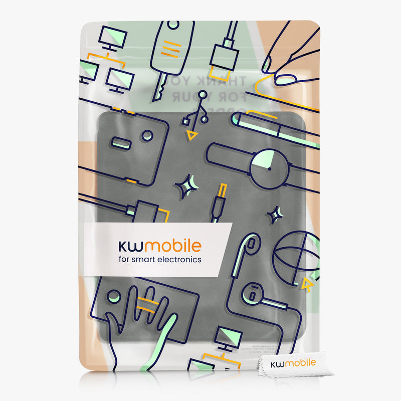 kwmobile Case Compatible with Tolino Vision 6 - Faux Leather eReader Protective Cover Case