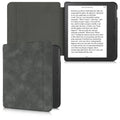 kwmobile Case Compatible with Tolino Vision 6 - Faux Leather eReader Protective Cover Case