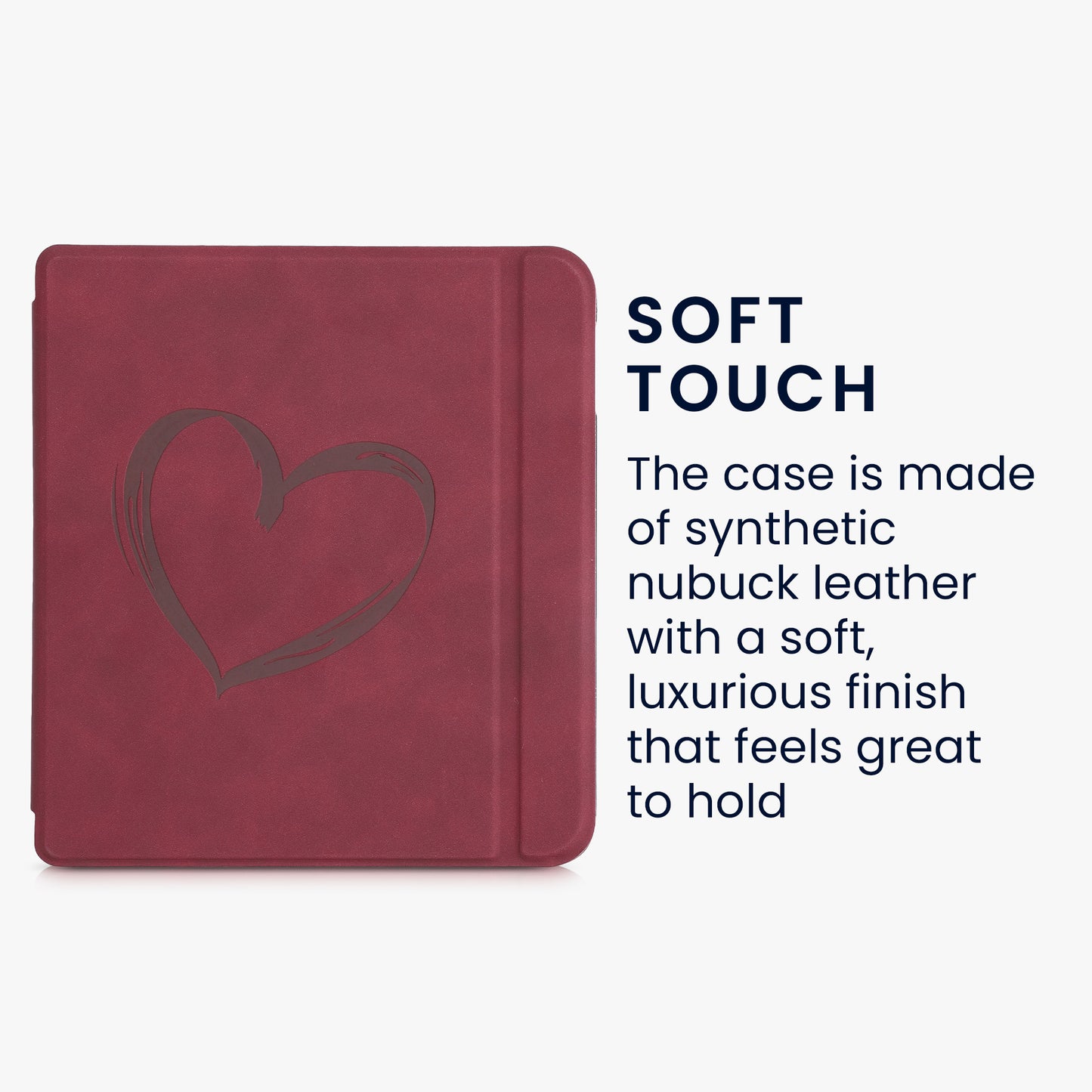 kwmobile Case for Tolino Vision 6 Cover eReader Case Faux Leather with Auto Sleep Function